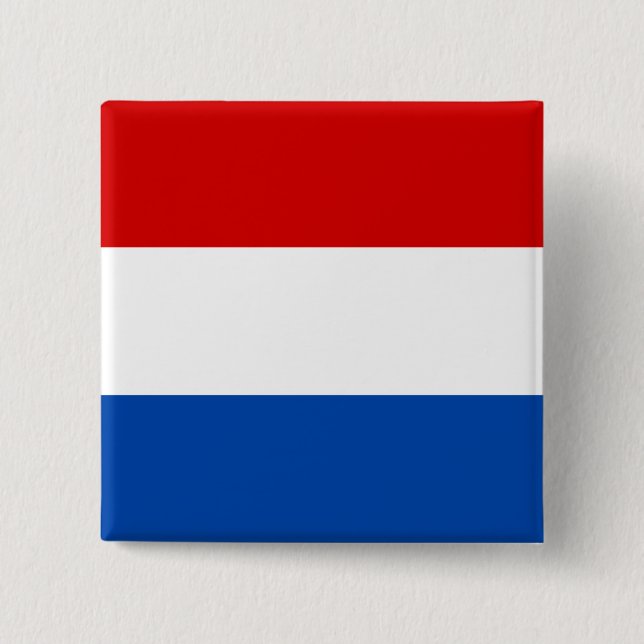 Die niederländische Flagge Button (Vorderseite)