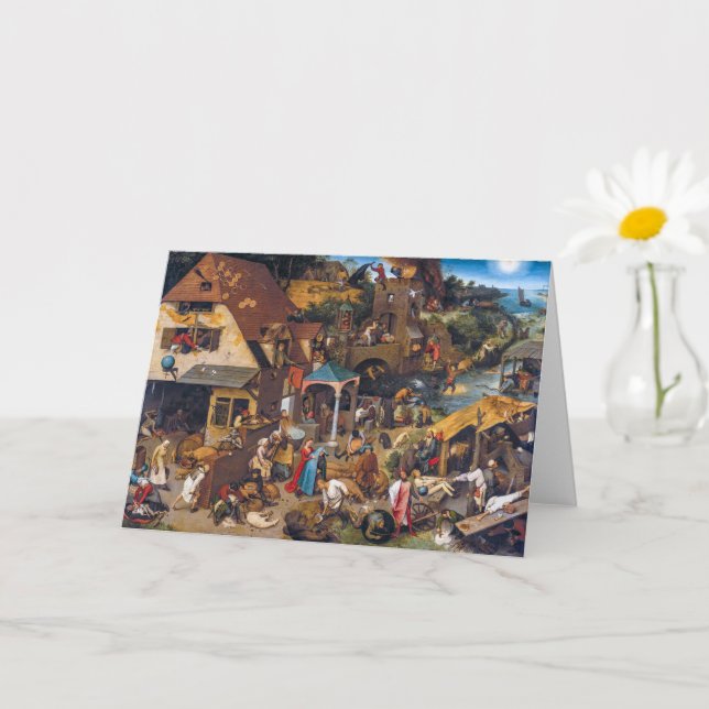 Die niederländischen Sprichwörter | Pieter Bruegel Karte (Kleine Pflanze)