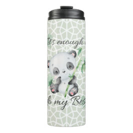 Die | Niedliche Bejahungen | Panda Thermosbecher