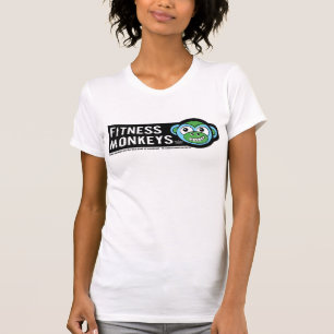 die niedliche Fitness der Frauen monkeys T-Stück T-Shirt