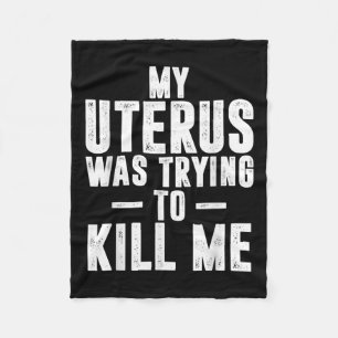 Die Niedliche Hysterektomie meines Uterus versucht Fleecedecke