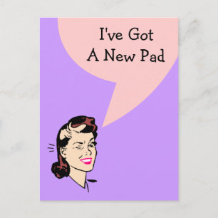 Die niedliche Postkarte habe ich neuen