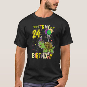 Die Niedliche Schildkröte meines 24. Geburtstags T-Shirt