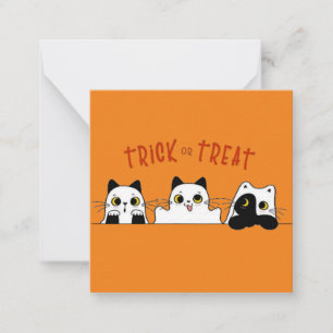 die niedlichen Halloween-Kätzchen Mitteilungskarte