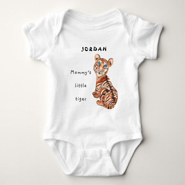 Die niedlichen, kleinen Tigerbläschen der Wasserfa Baby Strampler (Vorderseite)