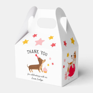 Die Niedlichen Pink-Geburtstagshunde der Mädchen Geschenkschachtel