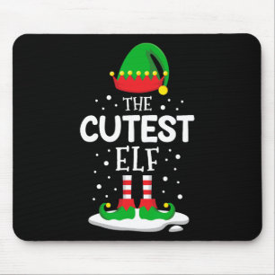 Die Niedlichste Elf Weihnachtsfamilie, die sich mi Mousepad