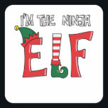 Die Ninja Elf Familie passt Weihnachten Pajamas zu Quadratischer Aufkleber<br><div class="desc">Funny Matching Christmas Elf Holiday Graphic Set for Ehets,  kids Boys Girls A Great Way to Lighten The Mood And Make Friends and Family Laugh. Spiele Loads OF Clothes,  Suitable For the Whole Family</div>