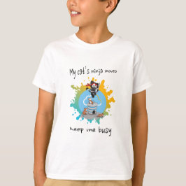 Die Ninja-Züge meiner Katze behielt mich beschäfti T-Shirt