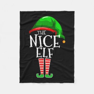 Die Nizza-Elf-Gruppe passt zu Weihnachten Fleecedecke