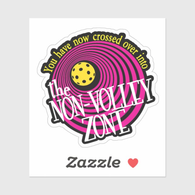 Die No-Volley-Zone Aufkleber (Blatt)