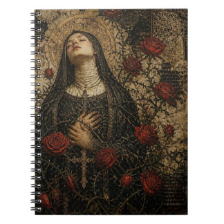 Die Nonne und die roten Rosen Notizblock