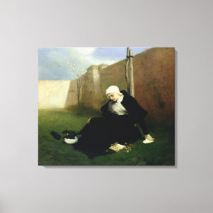 Die Nonnen im Klostergarten, 1869 Leinwanddruck