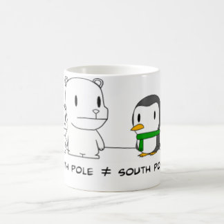 Die Nord- und Südpol-Tasse Kaffeetasse