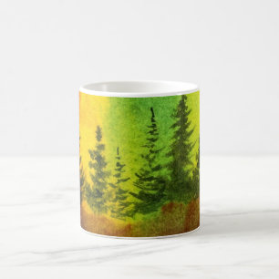 Die Nordlichter blicken in hübsche Farben auf Kief Kaffeetasse
