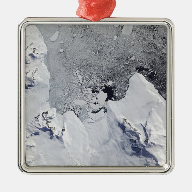 Die Nordspitze der Insel Alexander Silbernes Ornament (Vorne)