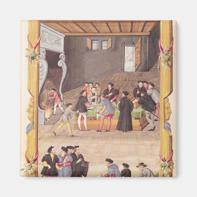 Die Notare und die Sekretäre des Königs Magnet (Vorne)