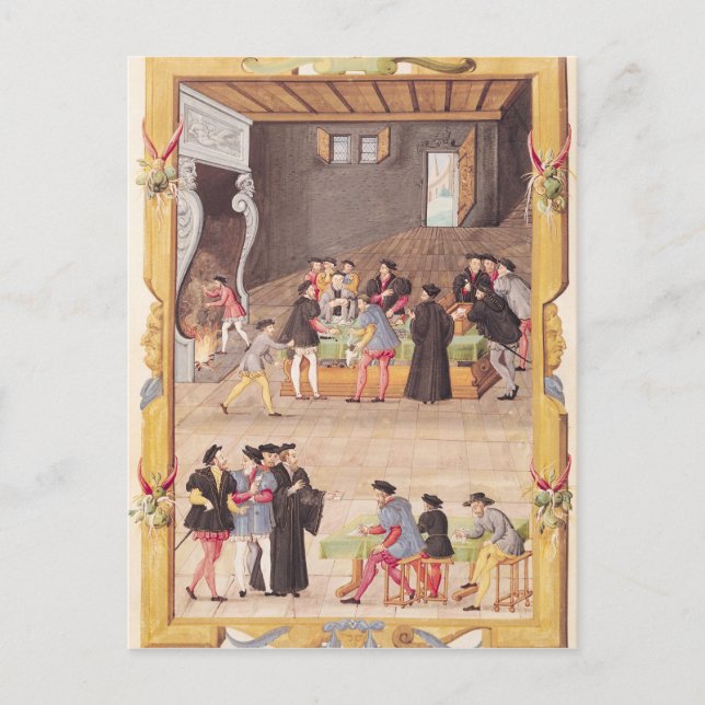 Die Notare und die Sekretäre des Königs Postkarte (Vorderseite)