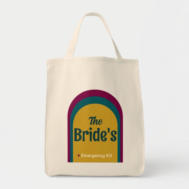 Die Notfalltasche der Braut Tragetasche (Vorne)