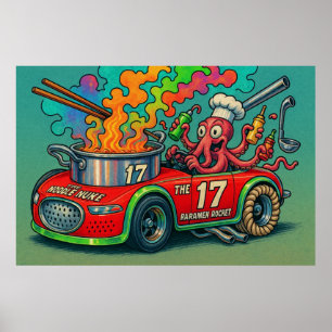 Die Nudeln (die Ramen-Rakete) Poster