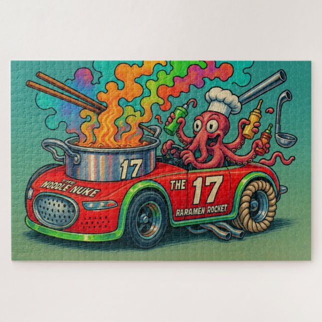 Die Nudeln (die Ramen-Rakete) Puzzle (Horizontal)