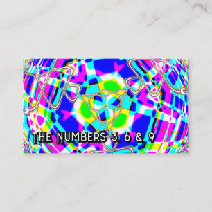 Die Nummern 3, 6 und 9 (Sie können die Wörter ände Visitenkarte