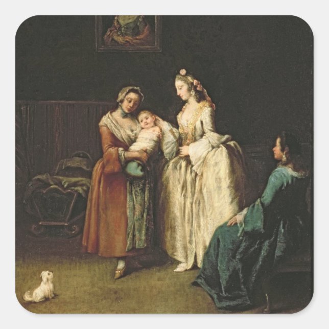 Die Nurse Quadratischer Aufkleber (Vorderseite)