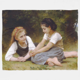 Die Nuss-Sammler durch W.A. Bouguereau Fleecedecke