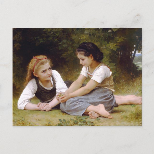 Die Nuss-Sammler durch William-Adolphe Bouguereau Postkarte (Vorderseite)