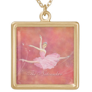 Die Nussknacker-Ballett-Anhänger-Halskette Vergoldete Kette