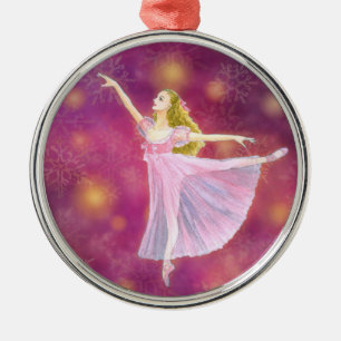 Die Nussknacker-Ballett-Verzierung - Clara Silbernes Ornament