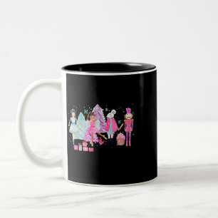 Die Nutcracker Ballet Pink Weihnachtsblume Fairy V Zweifarbige Tasse