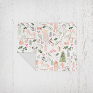 Die Nutcracker Holiday Watercolor Fleecedecke