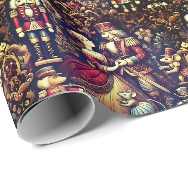 Die Nutcracker Suite Marie Mouse King Geschenkpapier (Rolleneckpunkt)
