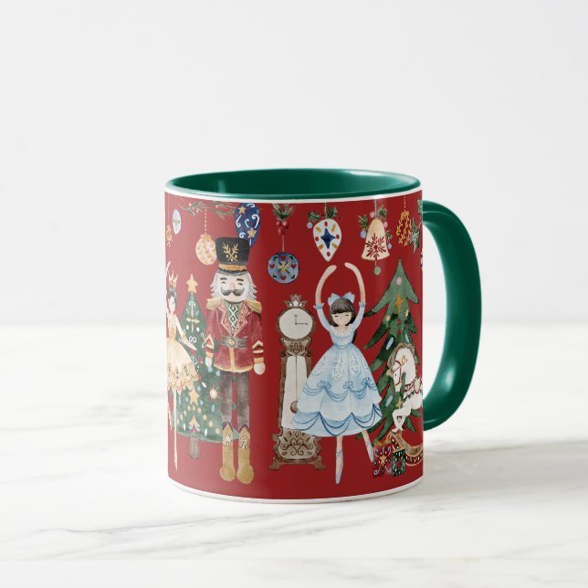 Die Nutcracker Weihnachten Red Green Tasse (VorderseiteRechts)