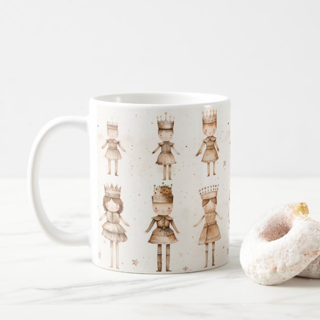 Die Nutcracker-Weihnachtszeit-Tasse Kaffeetasse (Mit Donut)