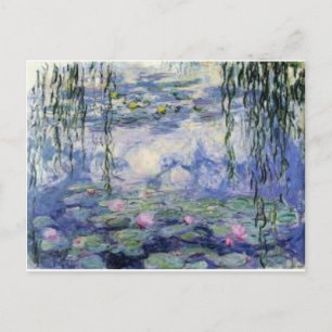 Die Nympheas von Claude Monet Postkarte