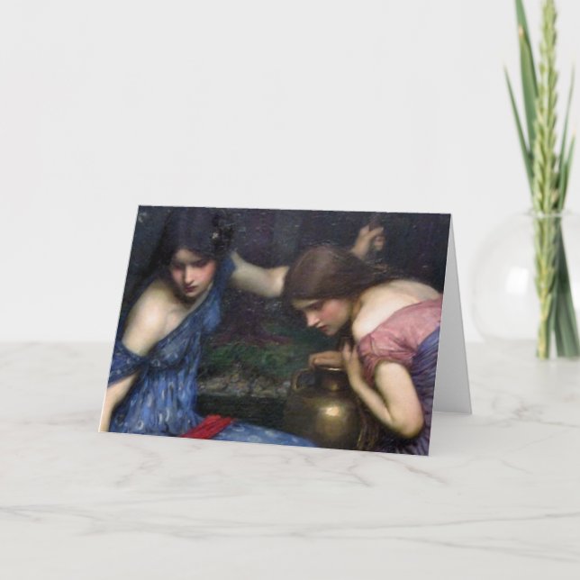 Die Nymphen, die Orpheus finden Karte (Vorderseite)