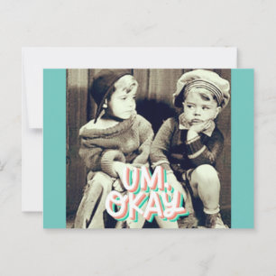 Die O.U.R. Gang Collection Vintage Postkarte Nr. 1