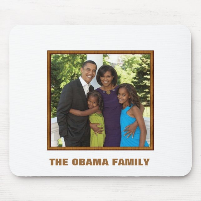 Die OBAMA-FAMILIE - besonders angefertigt Mousepad (Vorne)
