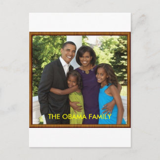 DIE OBAMA-FAMILIE POSTKARTE