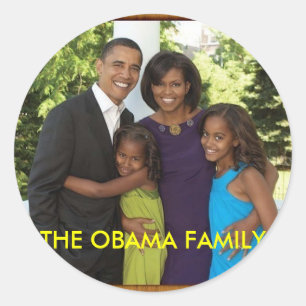 DIE OBAMA-FAMILIE RUNDER AUFKLEBER