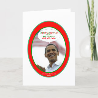 Die obama-Weihnachtskarte Feiertagskarte