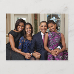 Die Obamas Postkarte