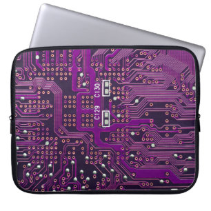 Die Oberfläche des digitalen Umfeldes, abstr Laptopschutzhülle