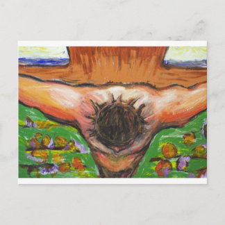 Die oberste Ansicht Kreuzigung Jesu Christi Postkarte