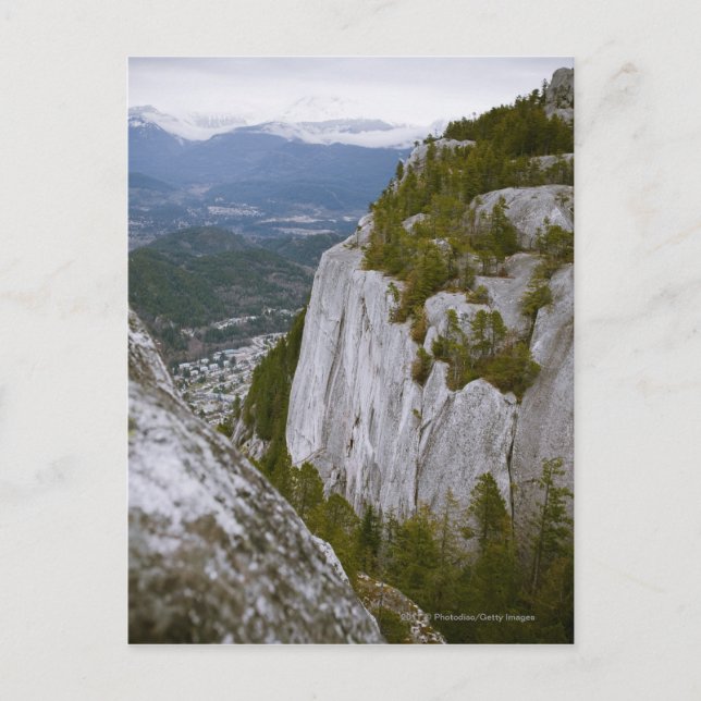 Die "oberste Arial-Sicht" im Squamish Postkarte (Vorderseite)