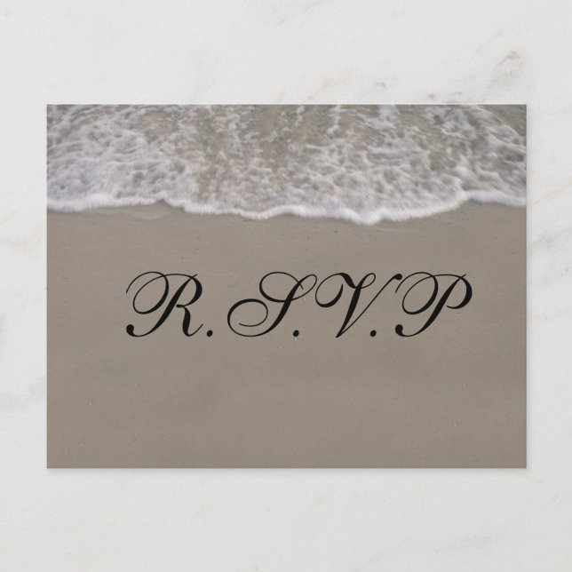 Die Ocean Tide R.S.V.P-Karte Einladungspostkarte (Vorderseite)