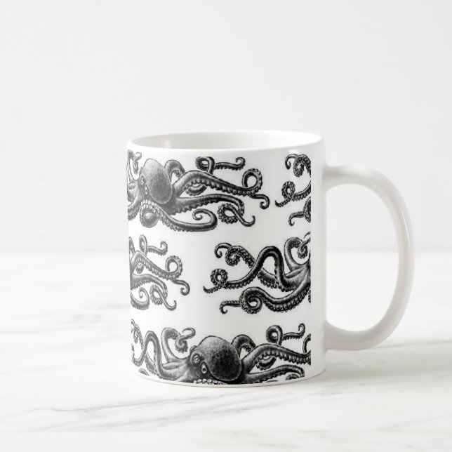 Die Oct8pus - Muster-Tasse Kaffeetasse (Rechts)