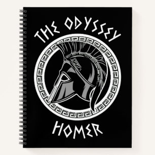 Die Odyssee Homer Griechischer Helm Antike Mytholo Notizbuch